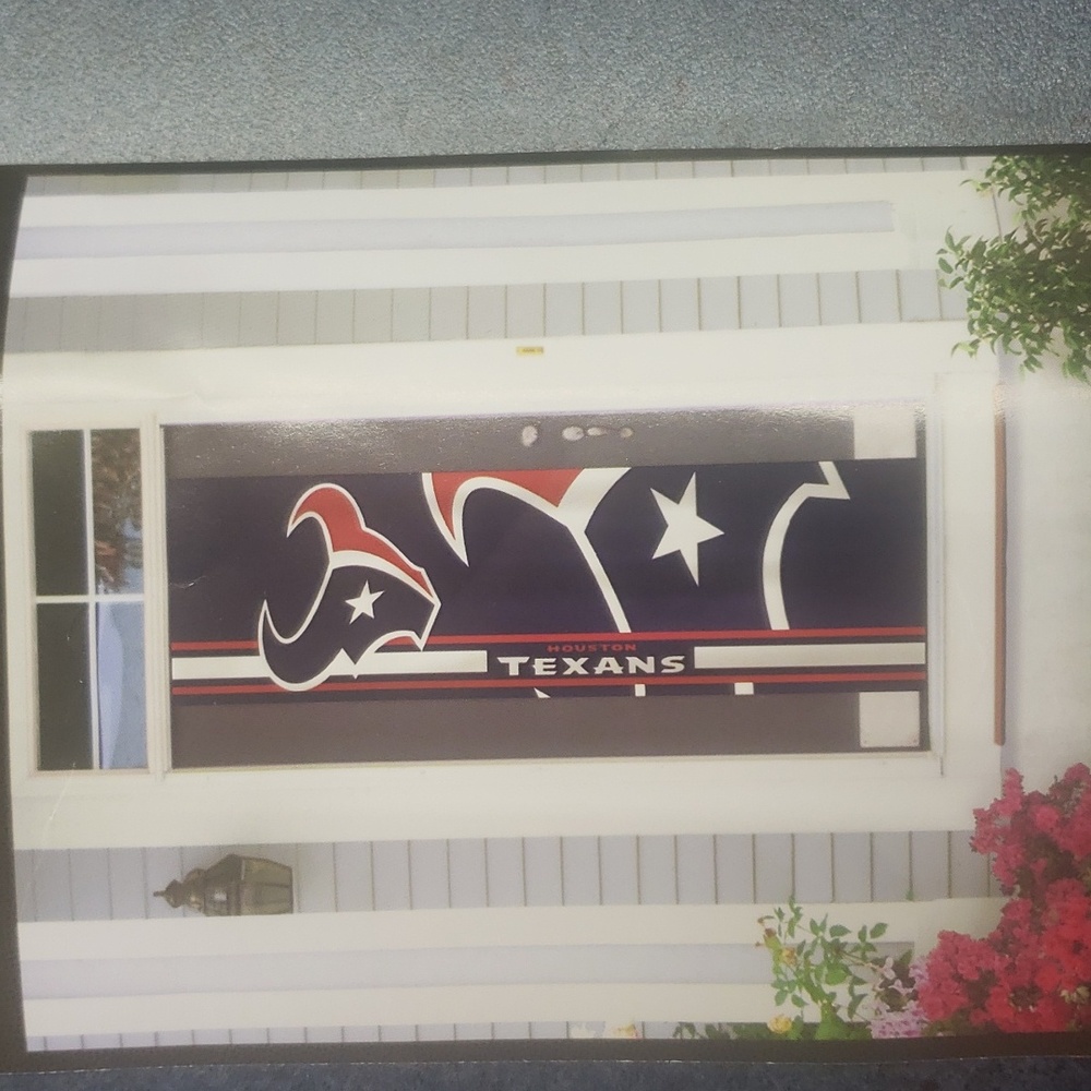 NFL Houston Texans Door Banner fits up to 84" interior or exterior door! NEW!